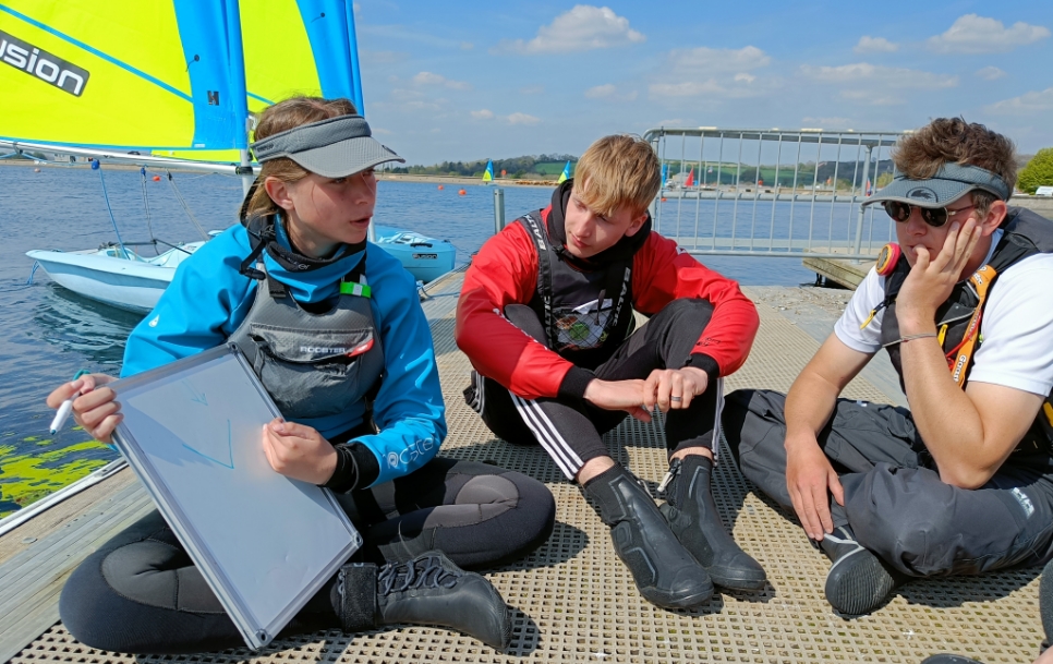 Younths going through an instructors course.