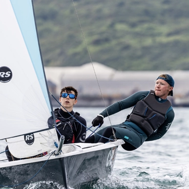 Harry out sailing on the water