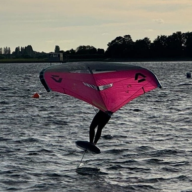 Another view foiling on the lake