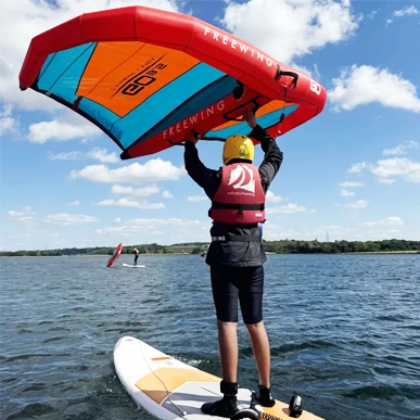 Someone learning to wing.