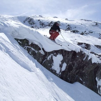 Paul in the snow skiing