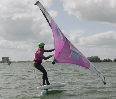 Someone windfoiling.