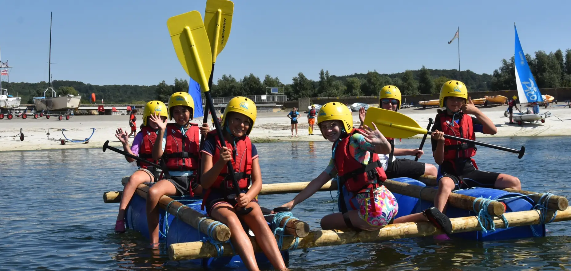 Youth paddling